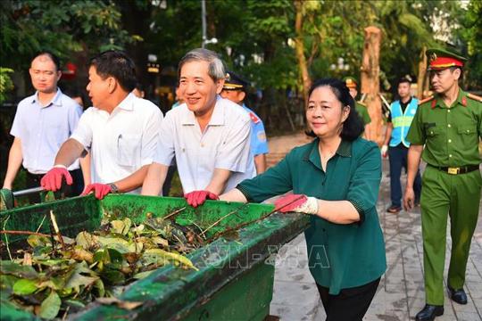 Thông báo về việc ra quân tổng vệ sinh môi trường chào mừng 80 năm cách mạng tháng tám và quốc khánh nước CHXHCNVN