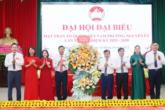 Đại hội đại biểu Mặt trận Tổ quốc Việt Nam phường Nguyễn Úy: Thống nhất ý chí, Nâng cao vai trò trong thời kỳ mới